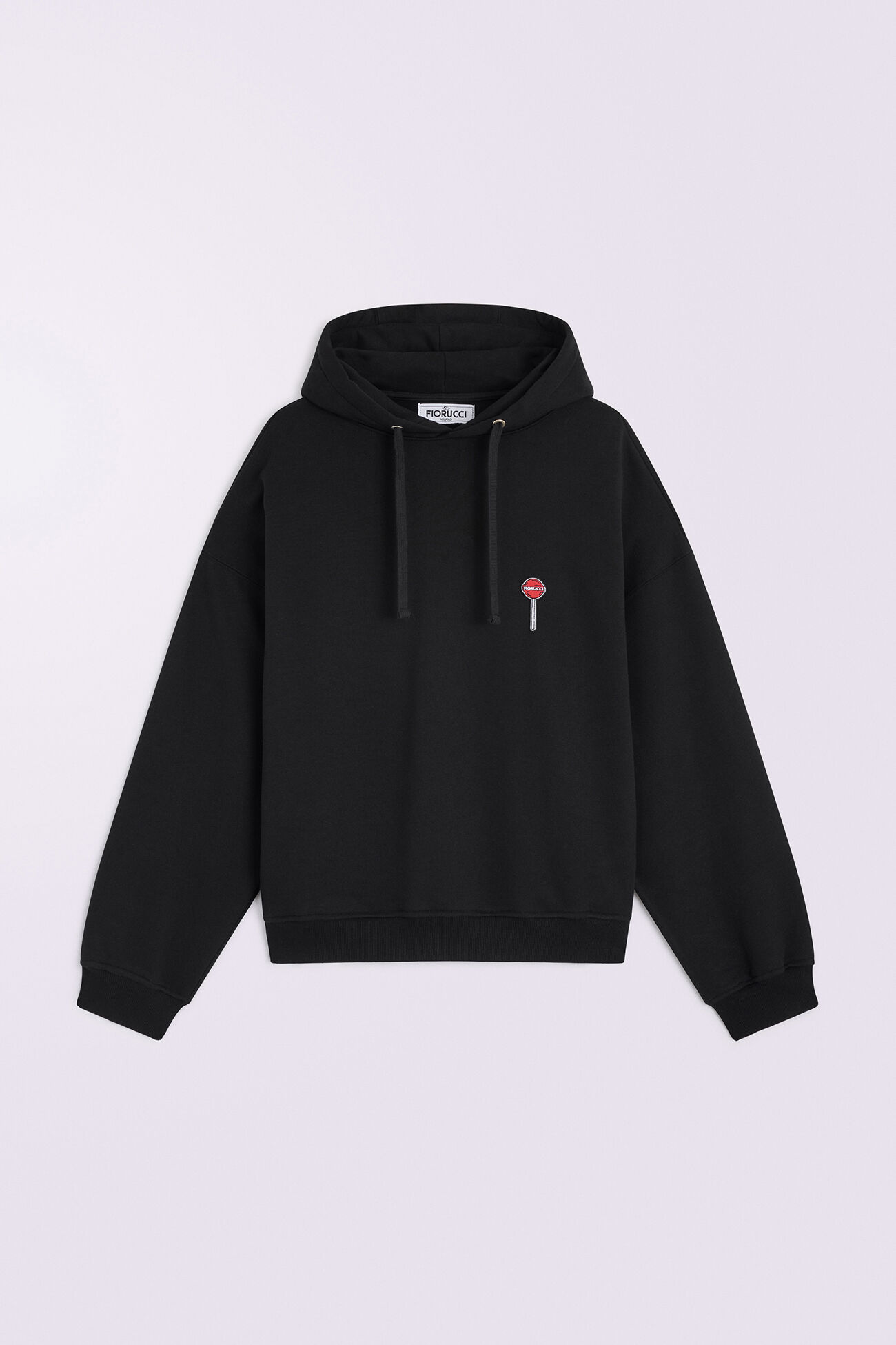 Lollipop Patch Hoodie Black