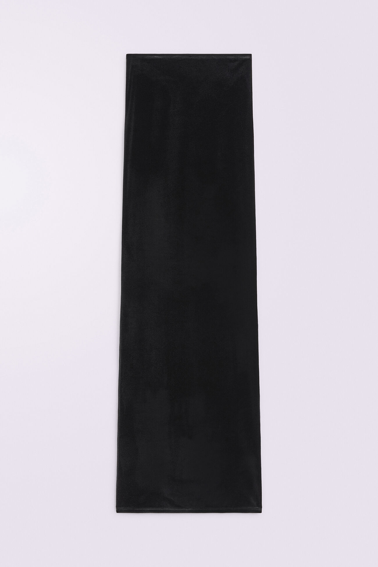 Heart Velour Maxi Skirt Black