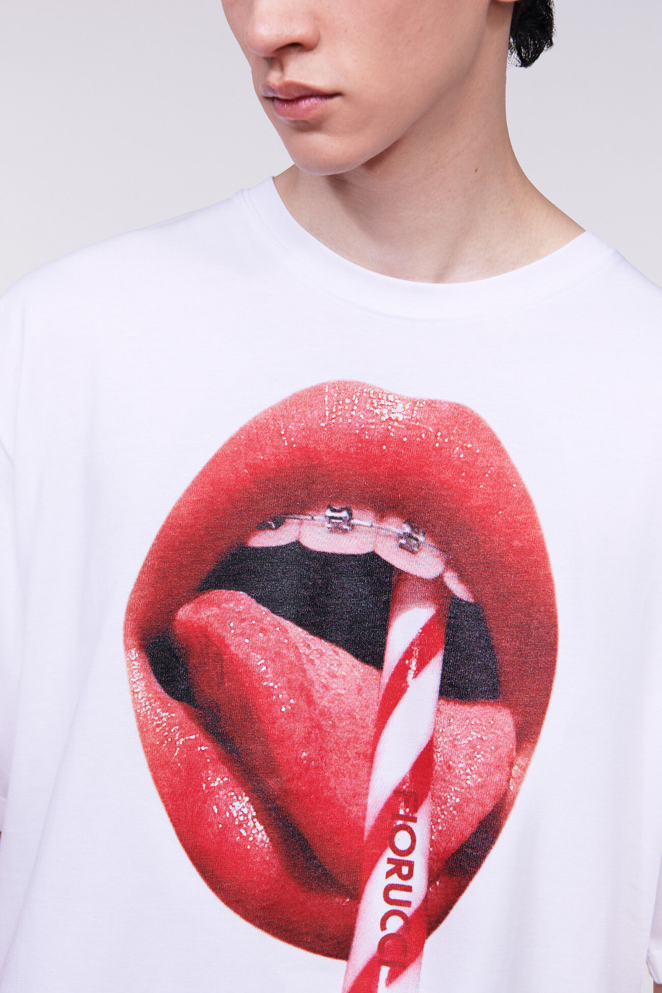 Mouth Graphic T-Shirt White