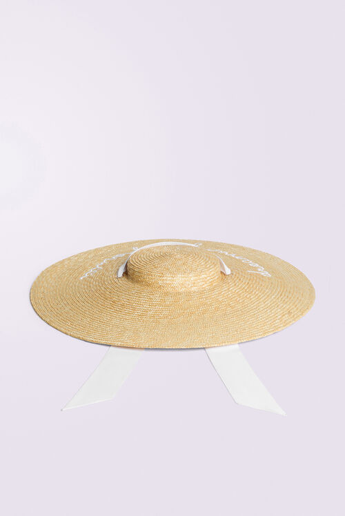 Straw Tie Hat Multi