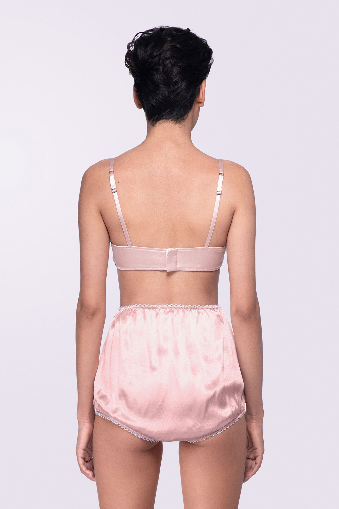 Embroidered Heart Bloomers Pink