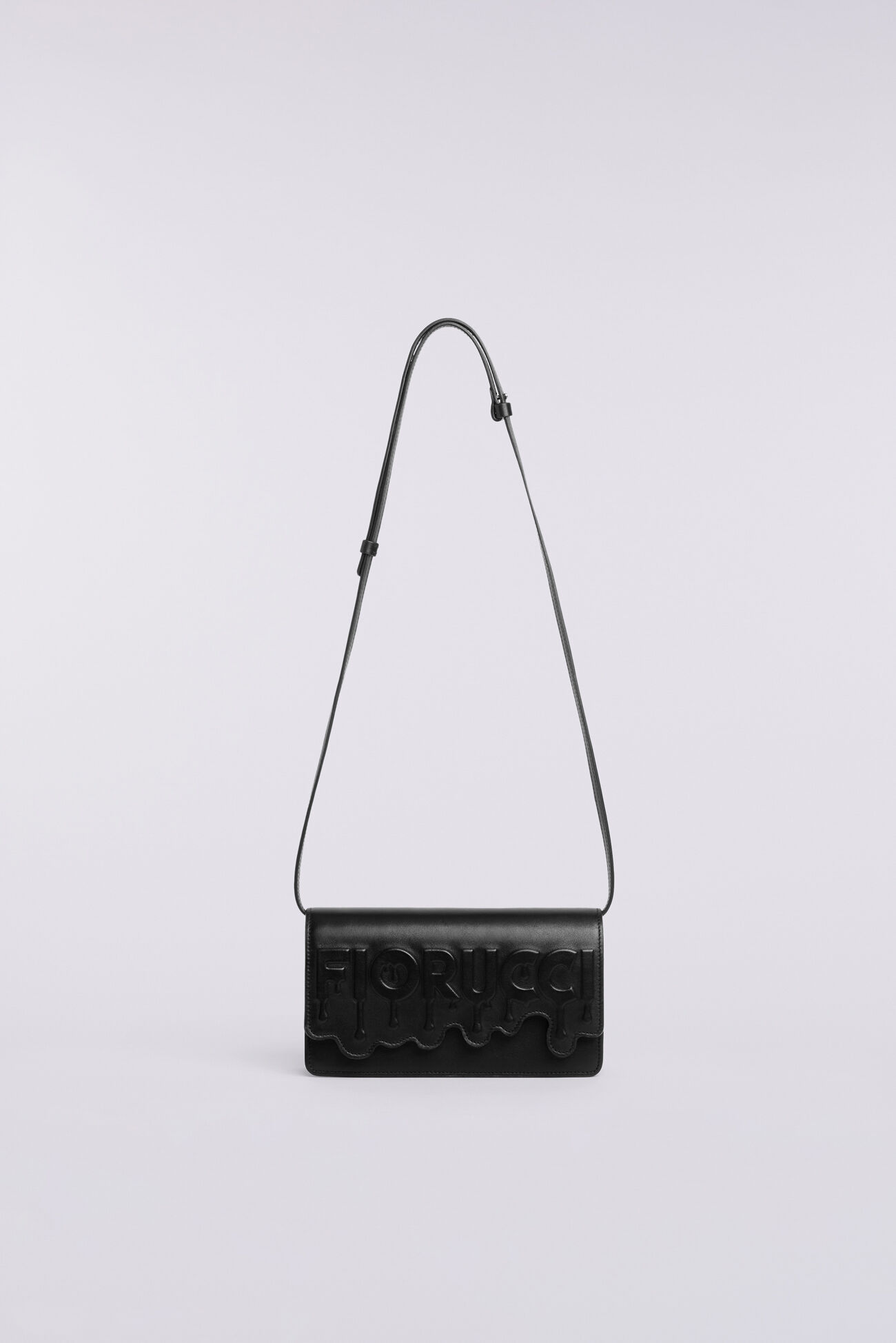 Melted Leather Bag Black