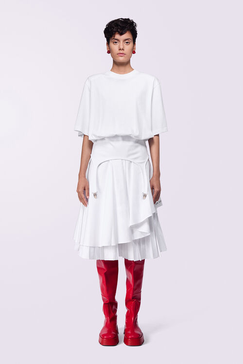 Suspender Belt T-Shirt White