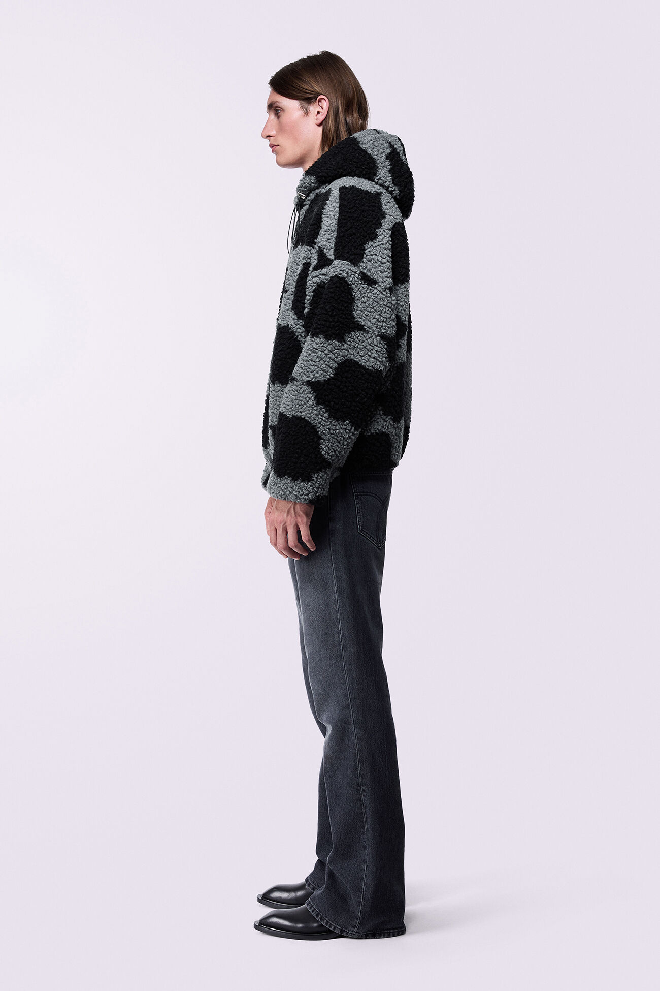 Unisex Angels Sherpa Jacket Black