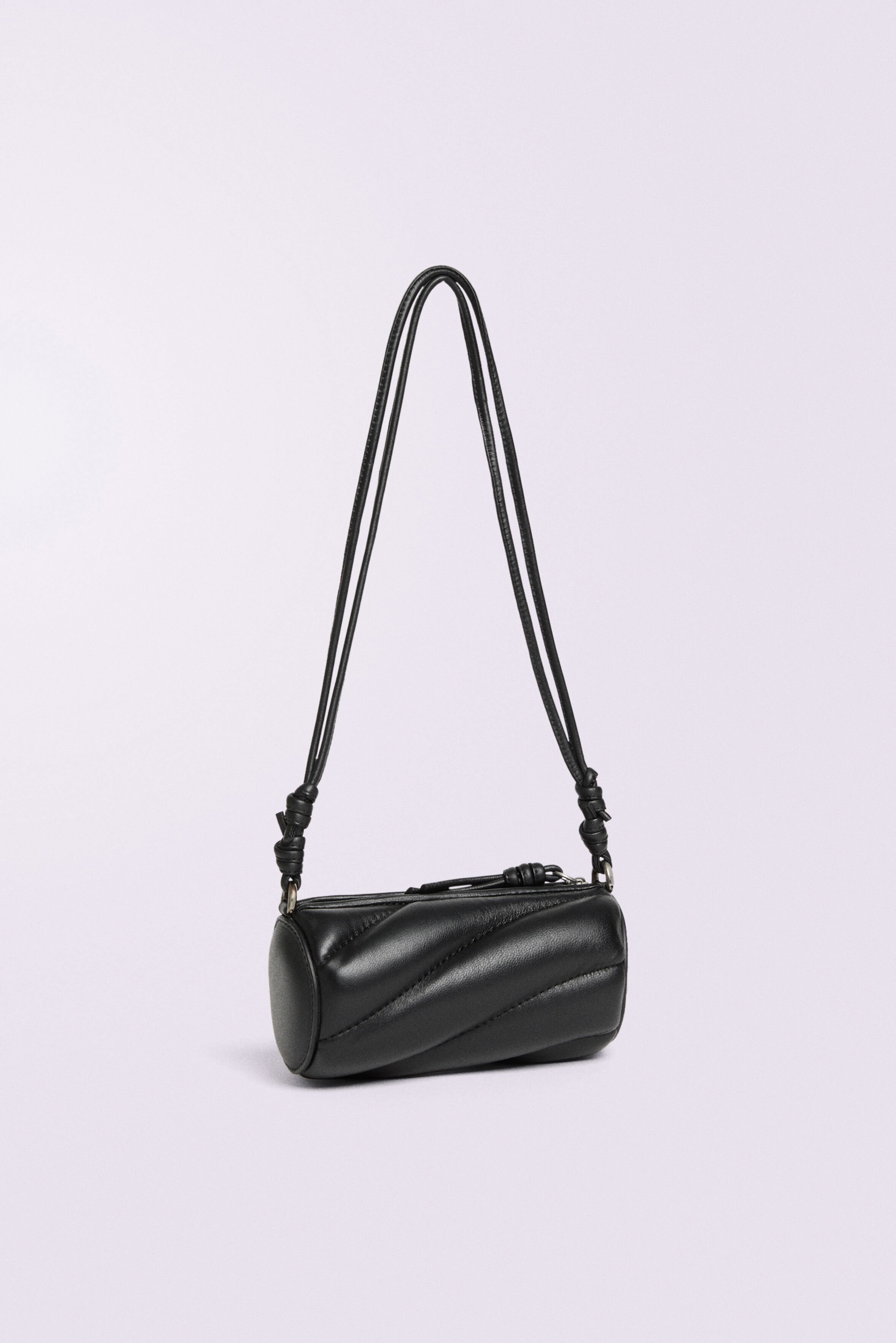 Mella Leather Micro Bag Black