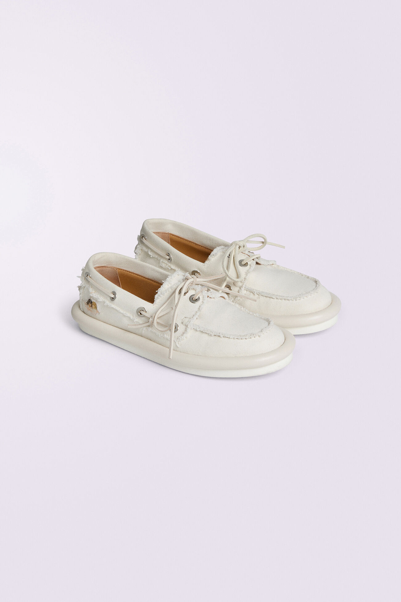 Women's Angels Patch Boat Shoes White