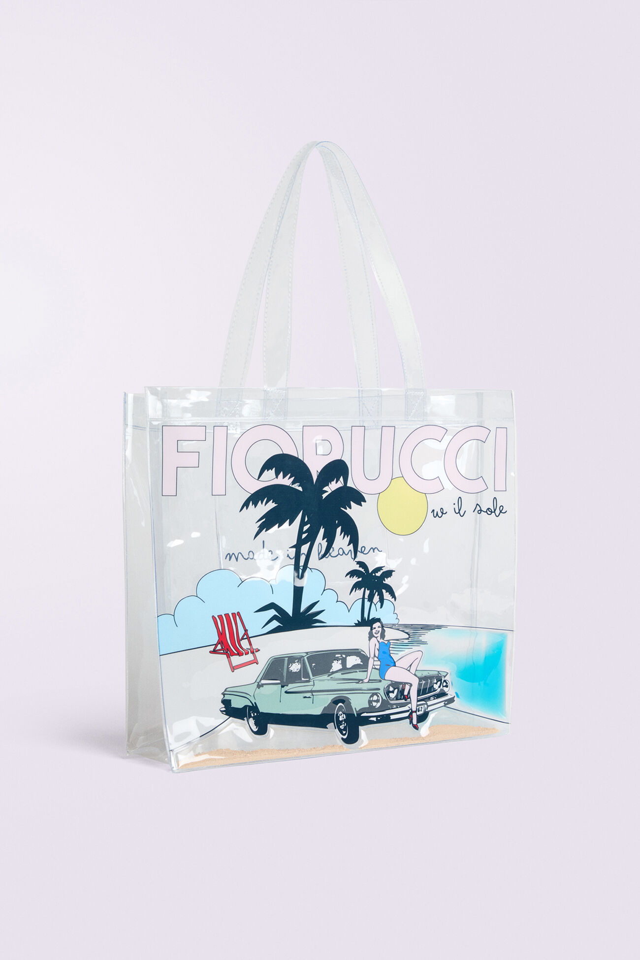 Logo Beach Tote Bag Multi