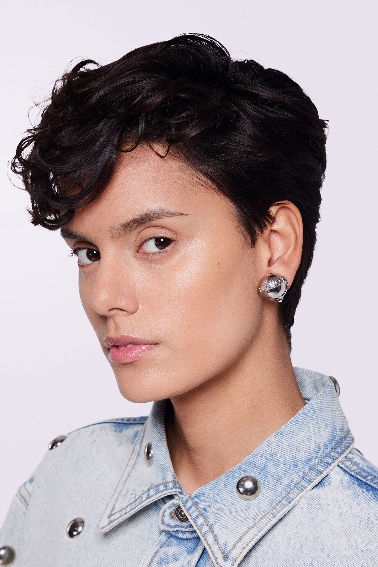 Mini Lollipop Earrings Silver