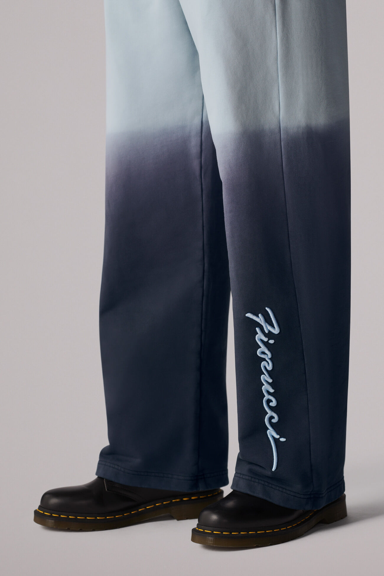 Ombre Squiggle Logo Joggers Blue