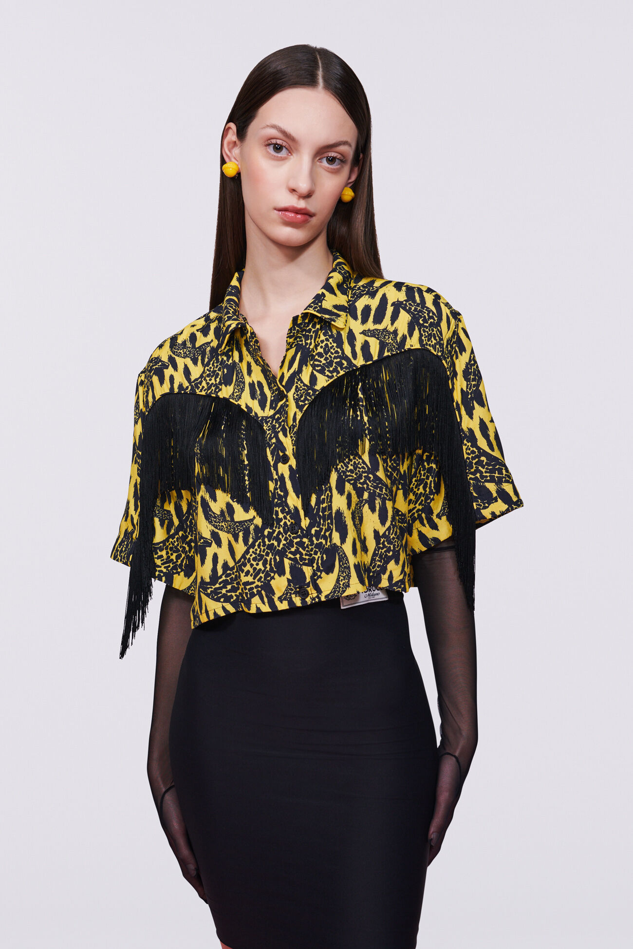 Banimalier Fringe Shirt Yellow