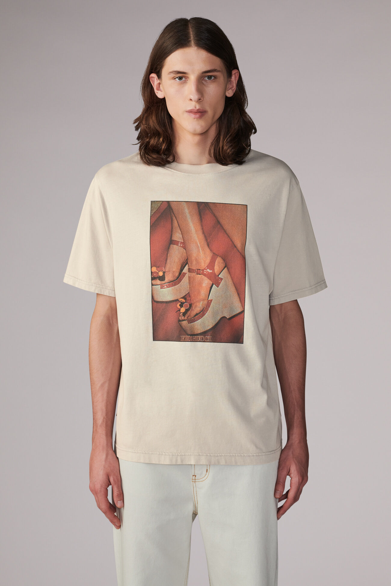Unisex Graphic Heels T-Shirt Grey