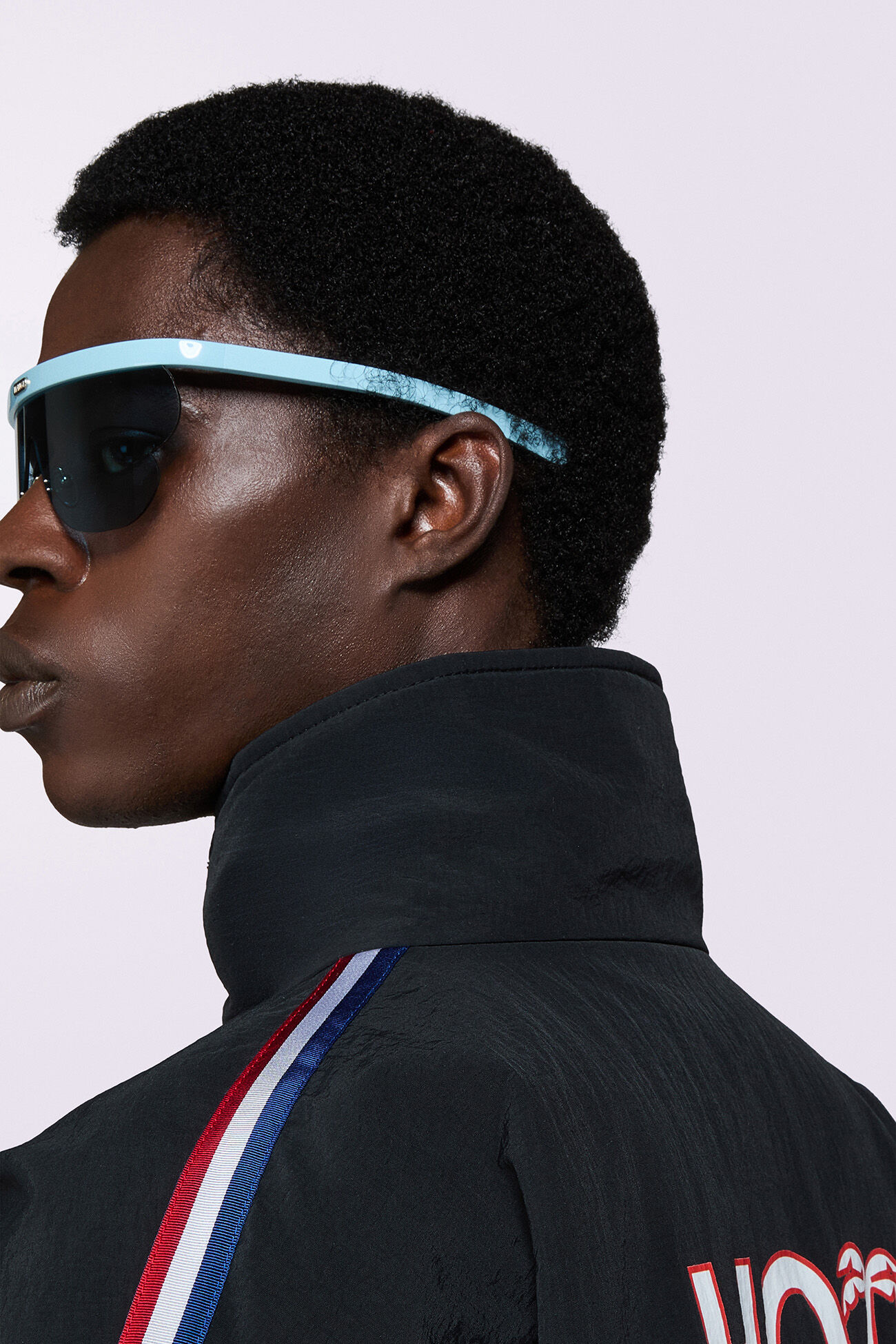 Hot Winter Tricolor Stripe Jacket Black