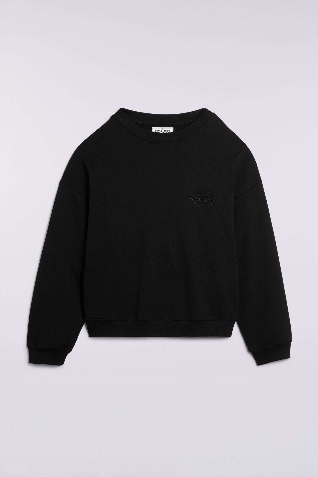 Angels Embroidered Sweatshirt Black