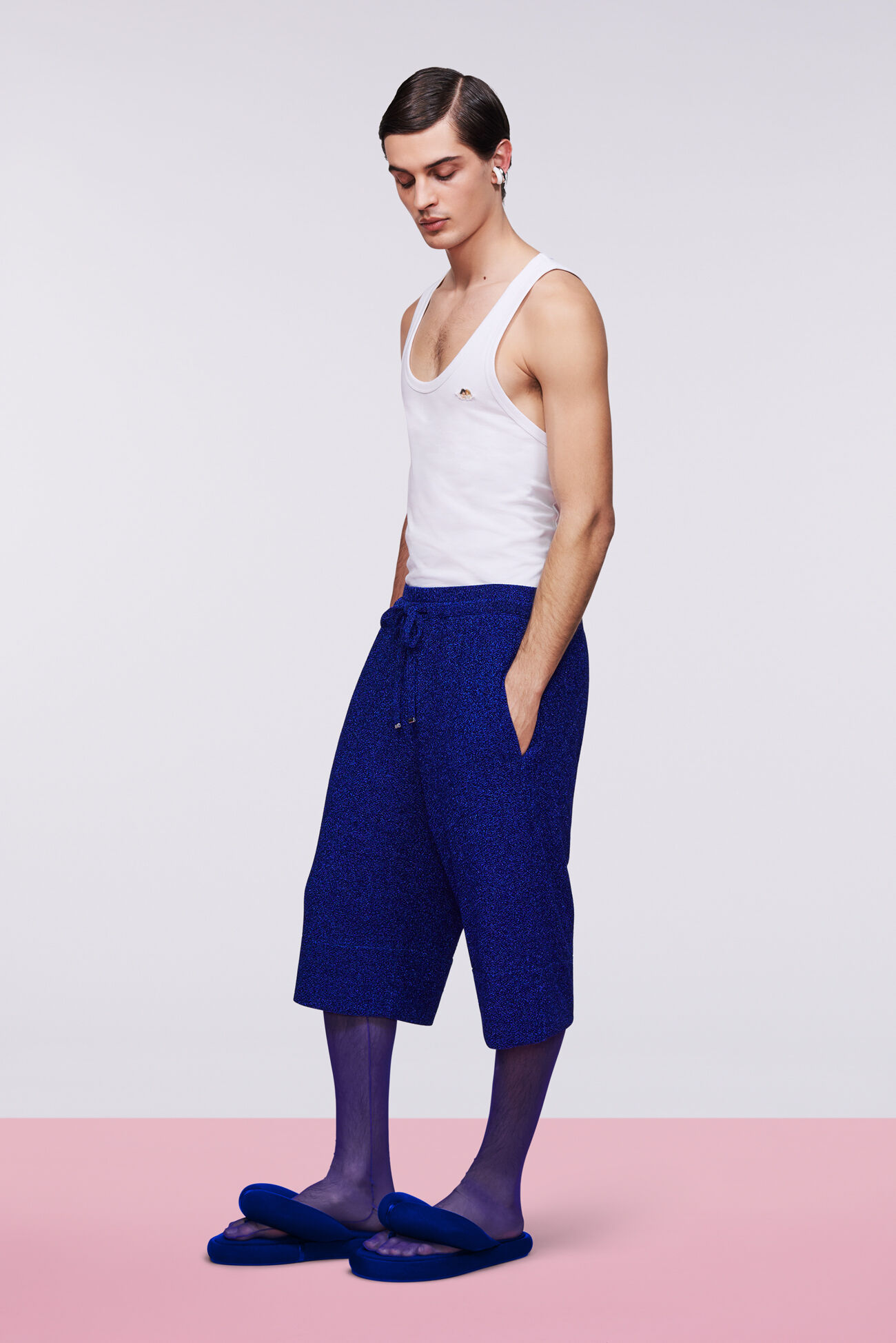 Bermuda Sparkly Shorts Blue