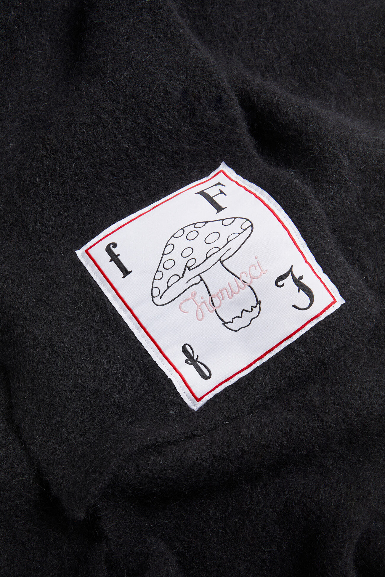 Mushroom Patch Scarf Black