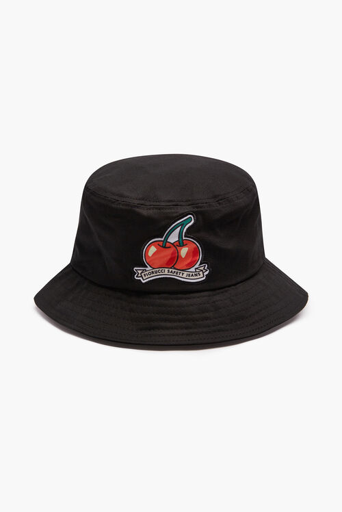 Cherry Bucket Hat Black
