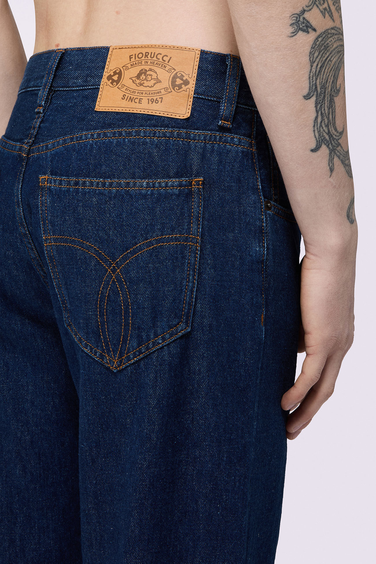 Wide Leg Jeans Deep Blue