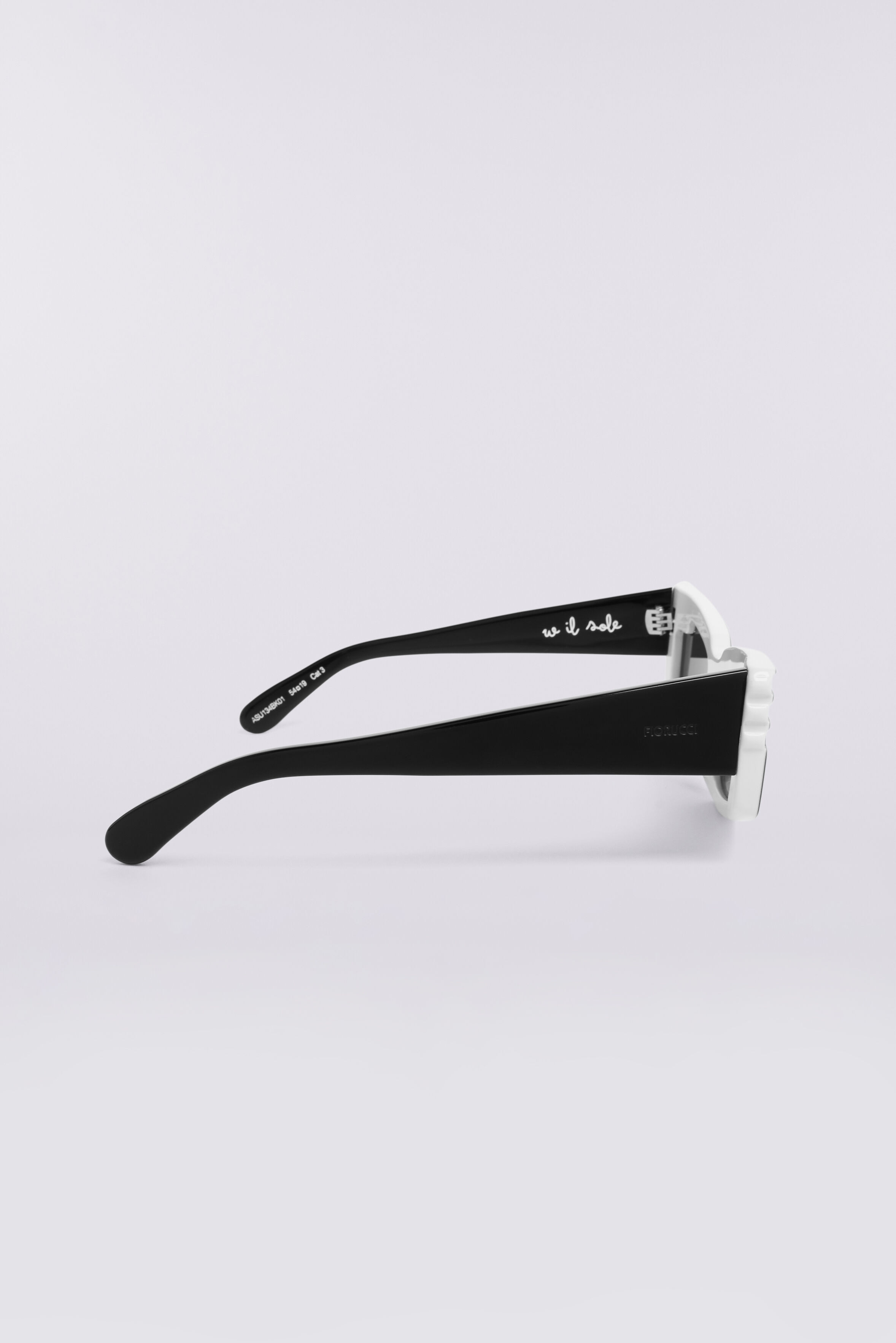 Rectangular Wing Sunglasses Black