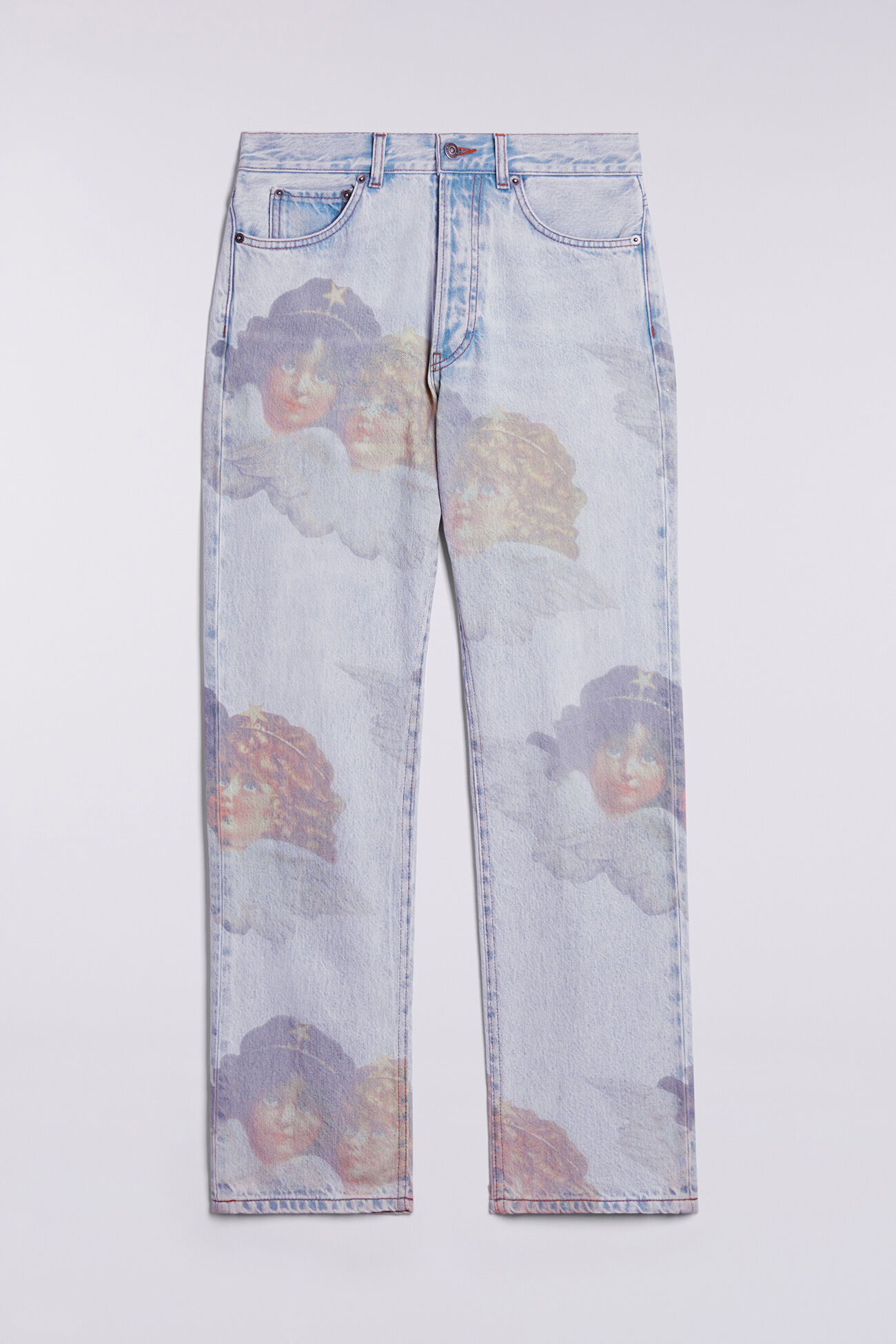 Angels Straight Fit Jeans Bleach Blue