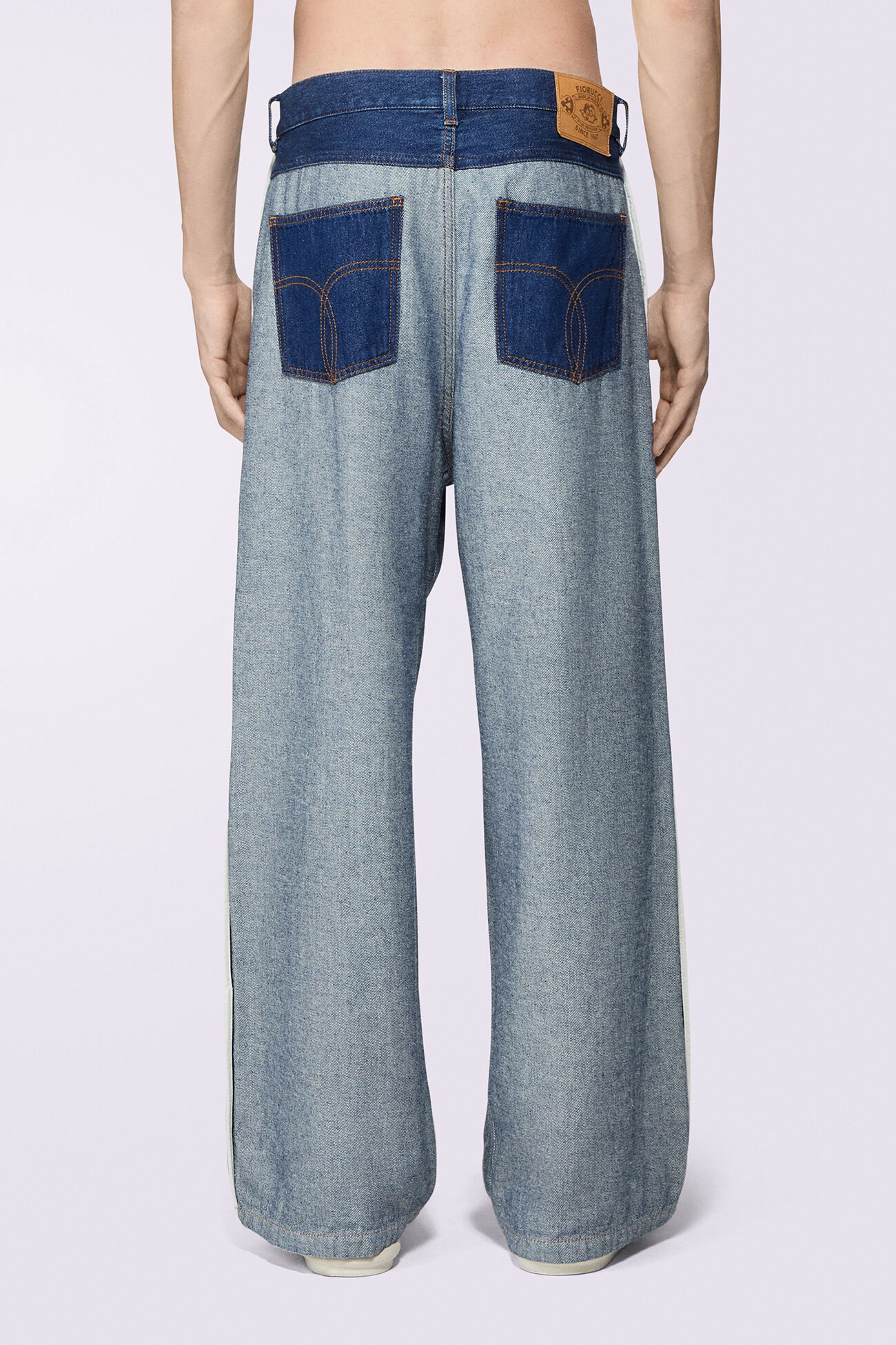 Inside Out Baggy Jeans Deep Blue
