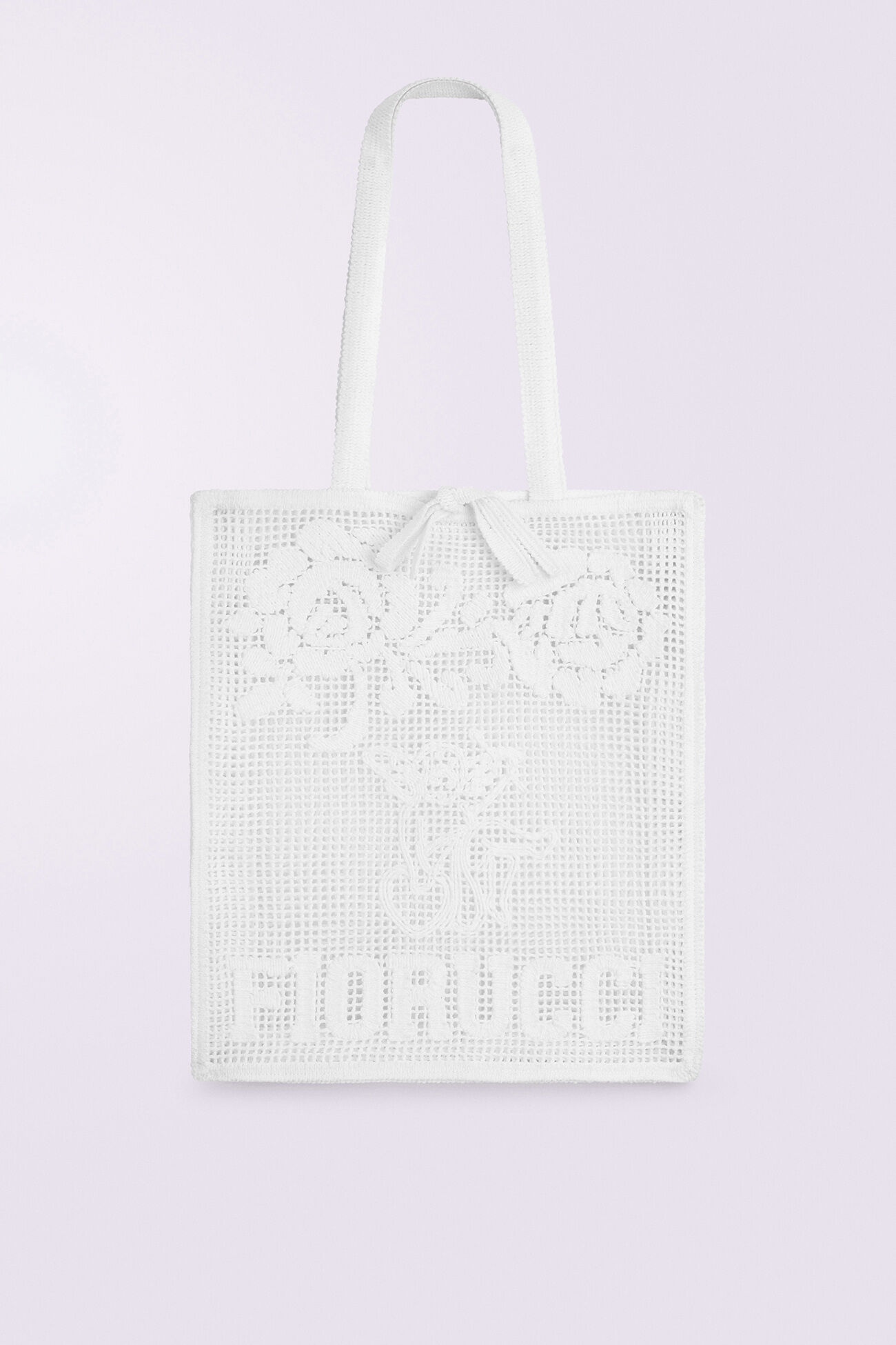 Cupid Crochet Tote Bag White