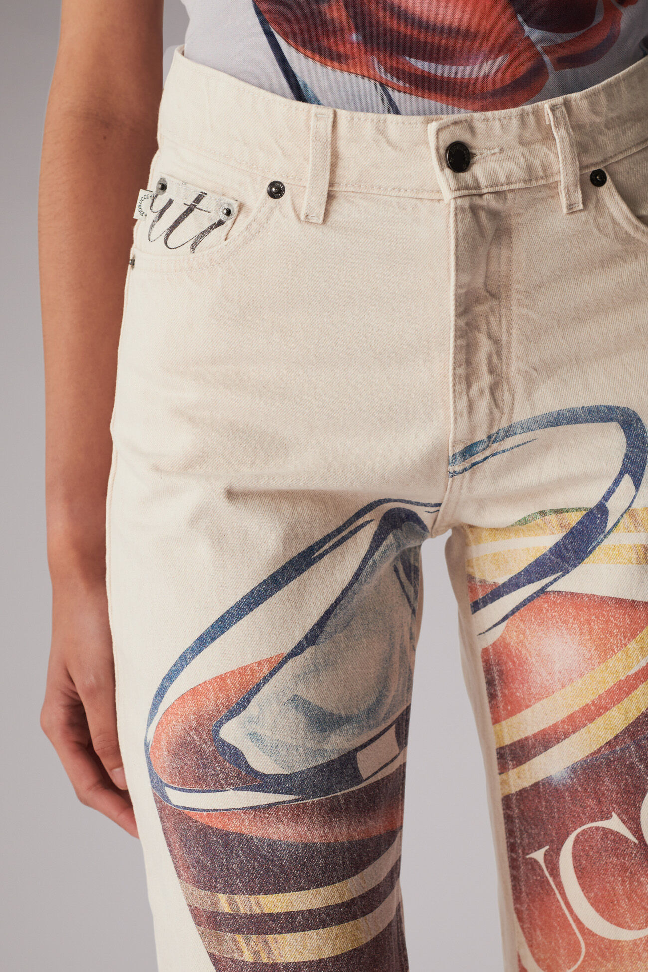 L'aperitivo Graphic Jeans Cream