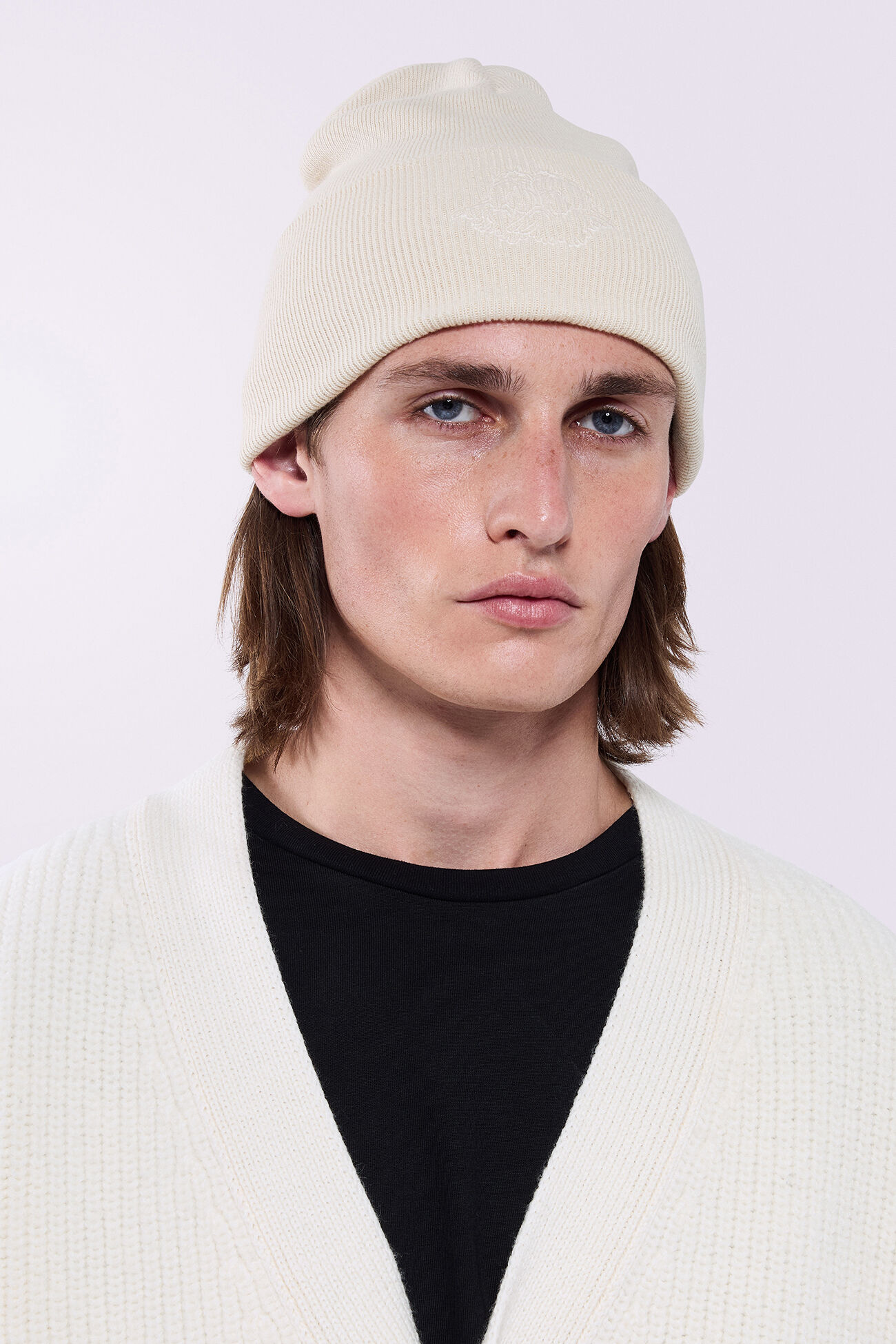 Angels Embroidered Beanie Cream