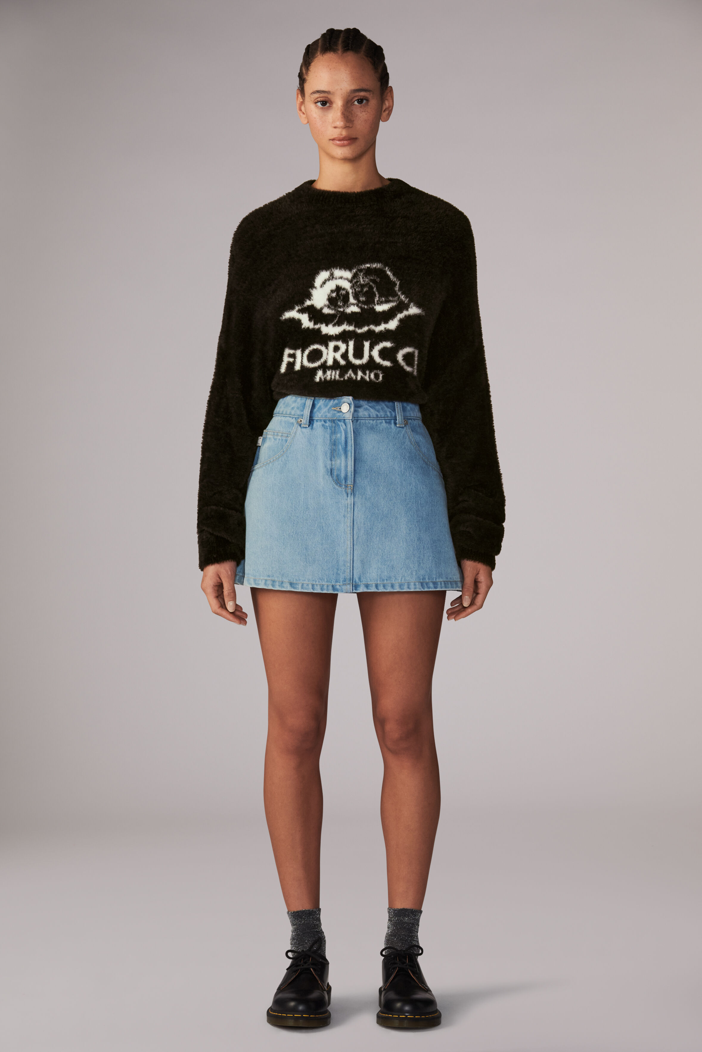 Unisex Milano Angels Knit Jumper Black