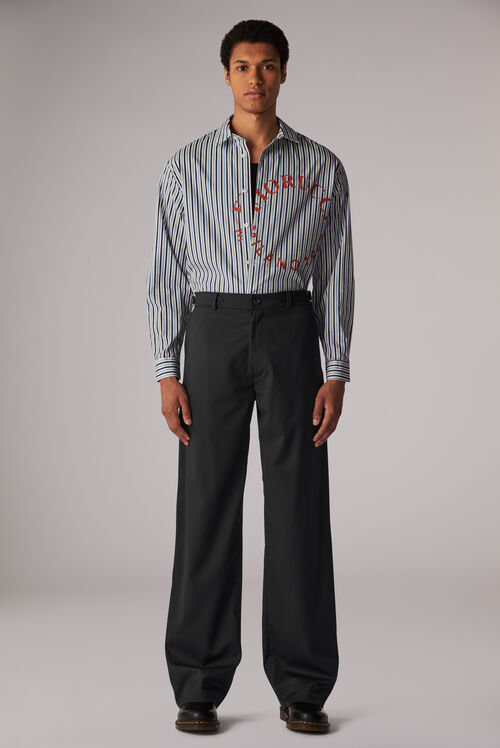 Logo Patch Trousers Black