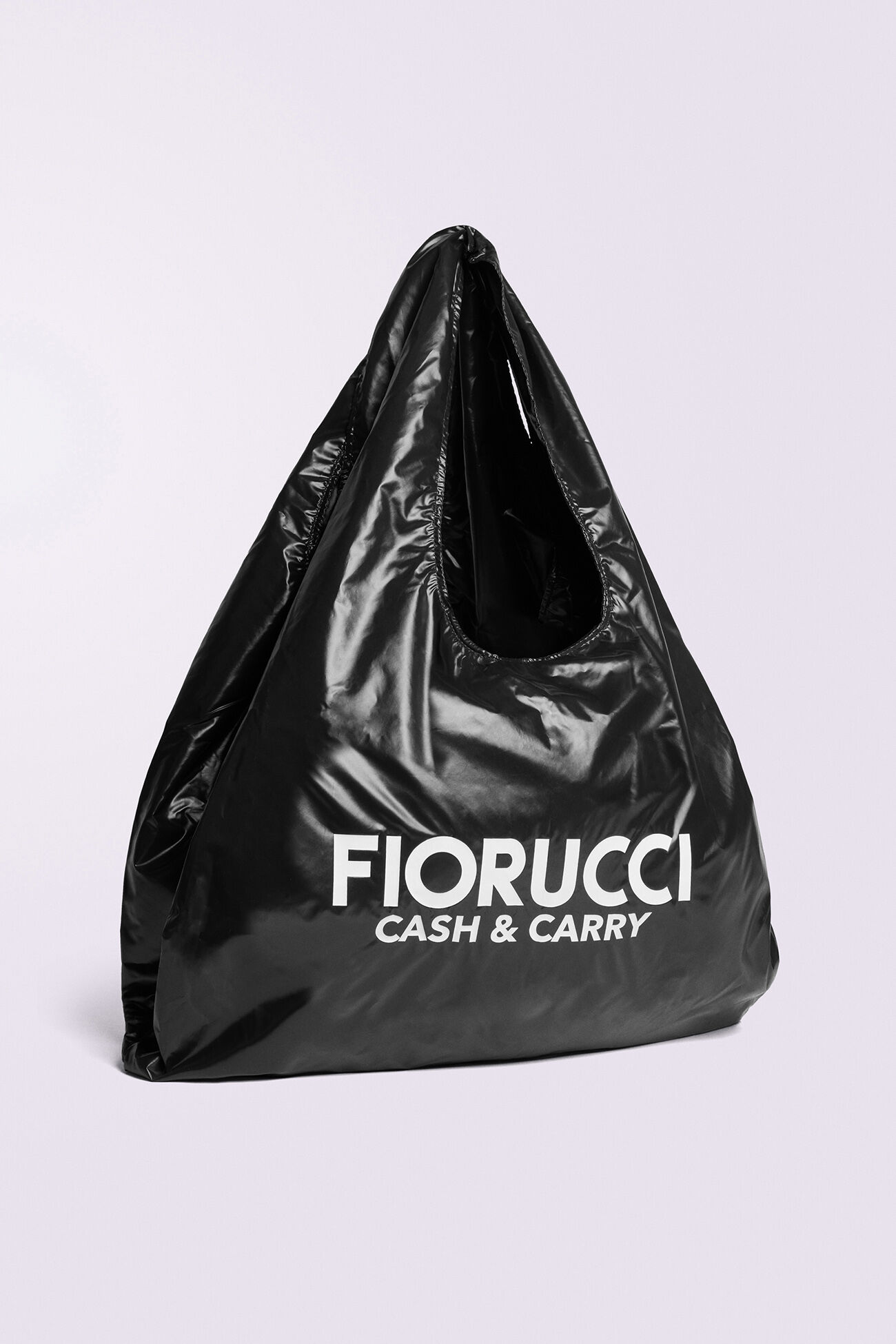 Recycled Nylon Hobo Bag Black