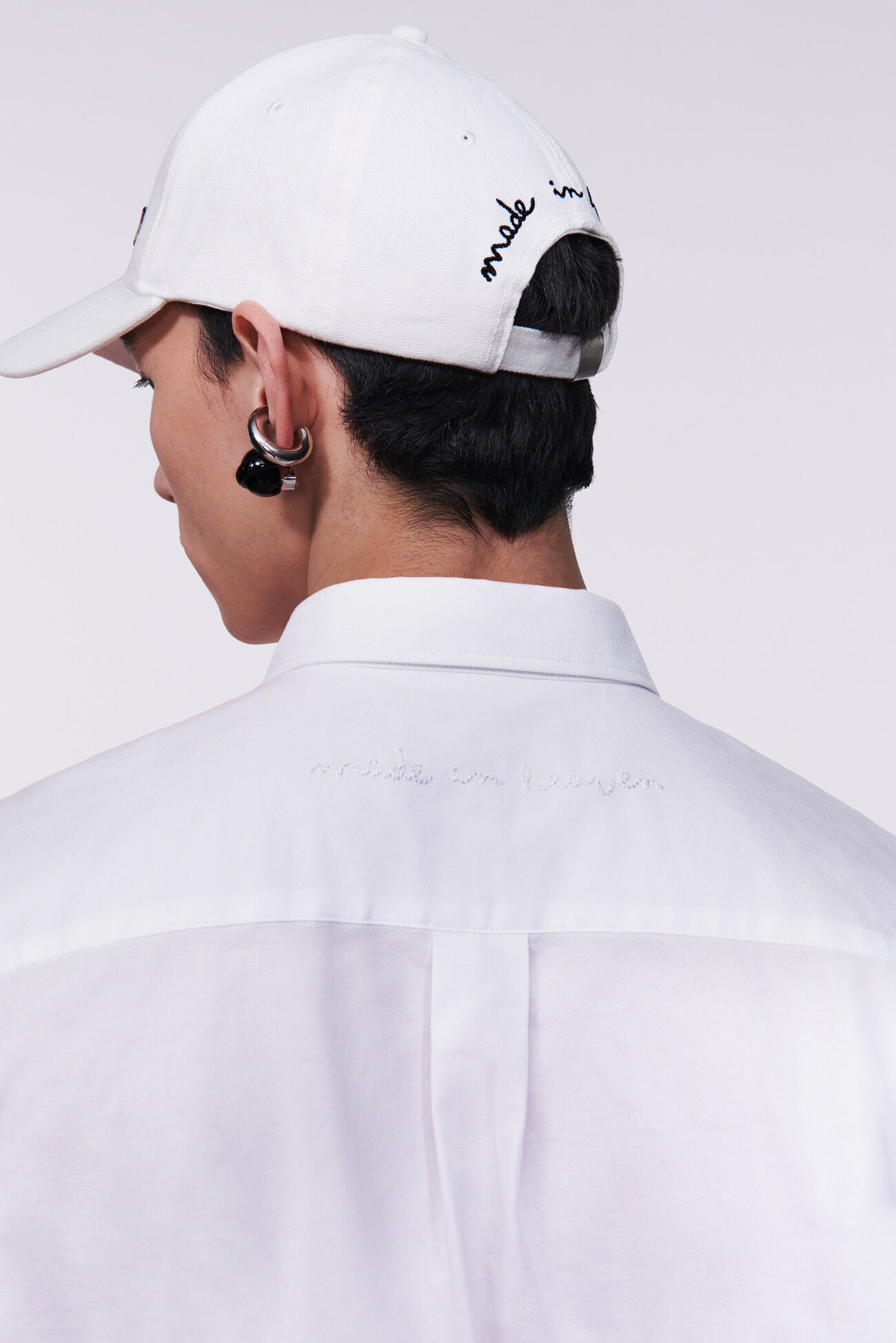 Embroidered Angels Shirt White