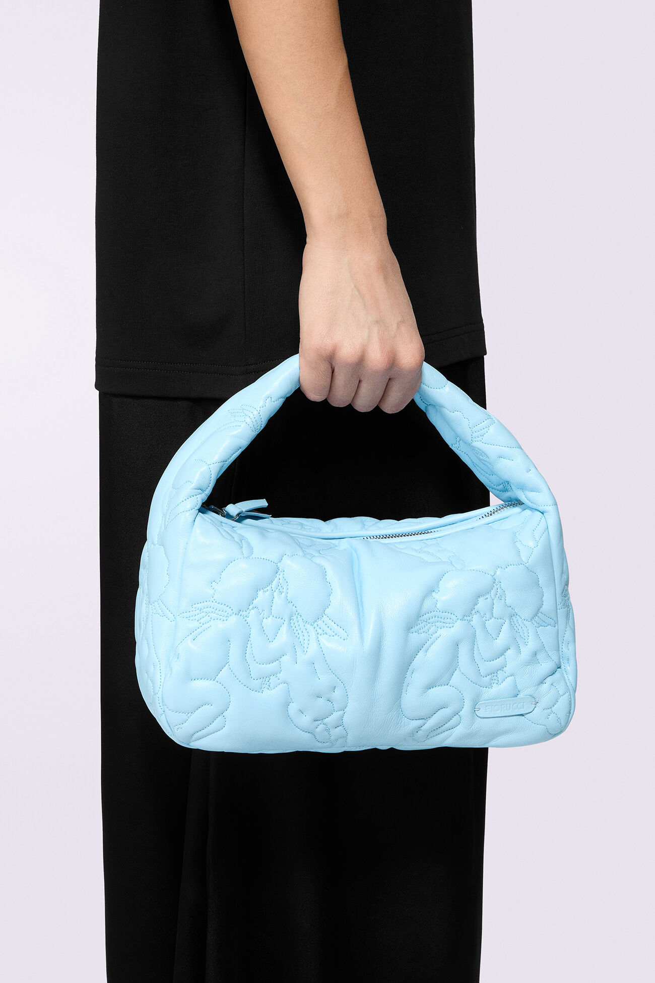 Kissing Angels Quilted Mini Bag Blue