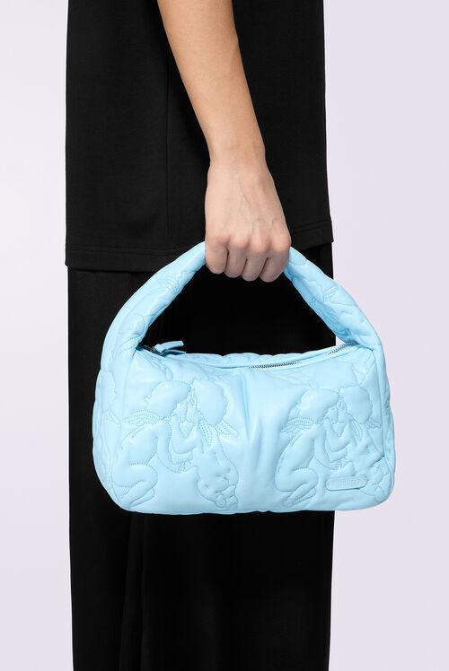 Kissing Angels Quilted Mini Bag Blue