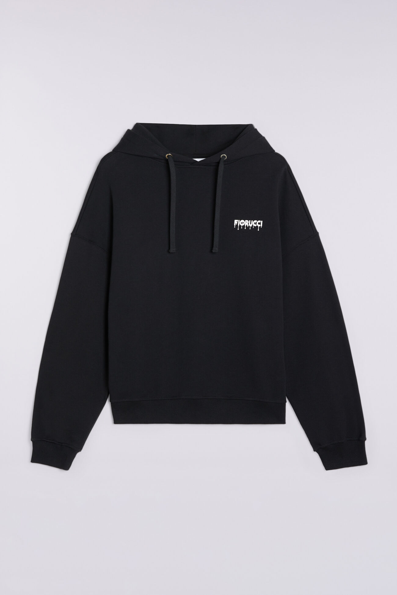 Unisex Melted Logo Hoodie Black
