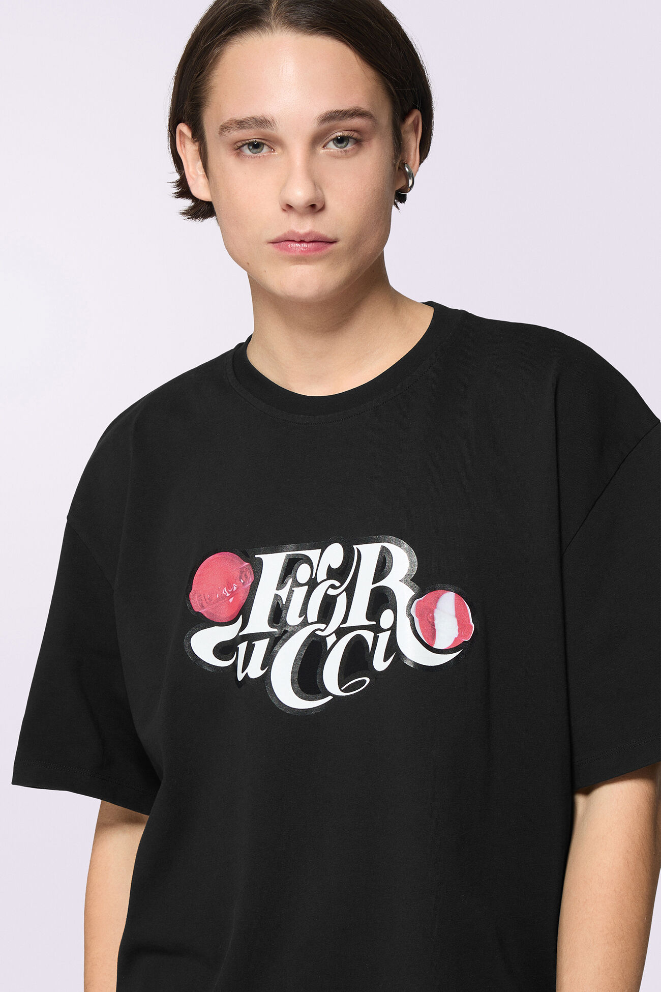 Unisex Lollipop Logo T-Shirt Black