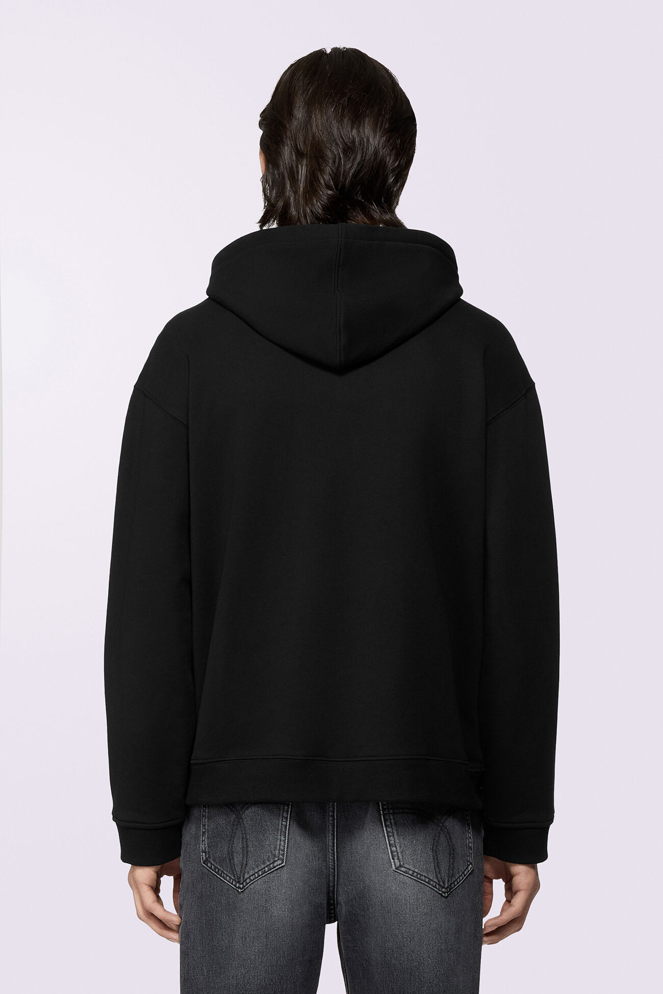 Angels Patch Zip-Up Hoodie Black