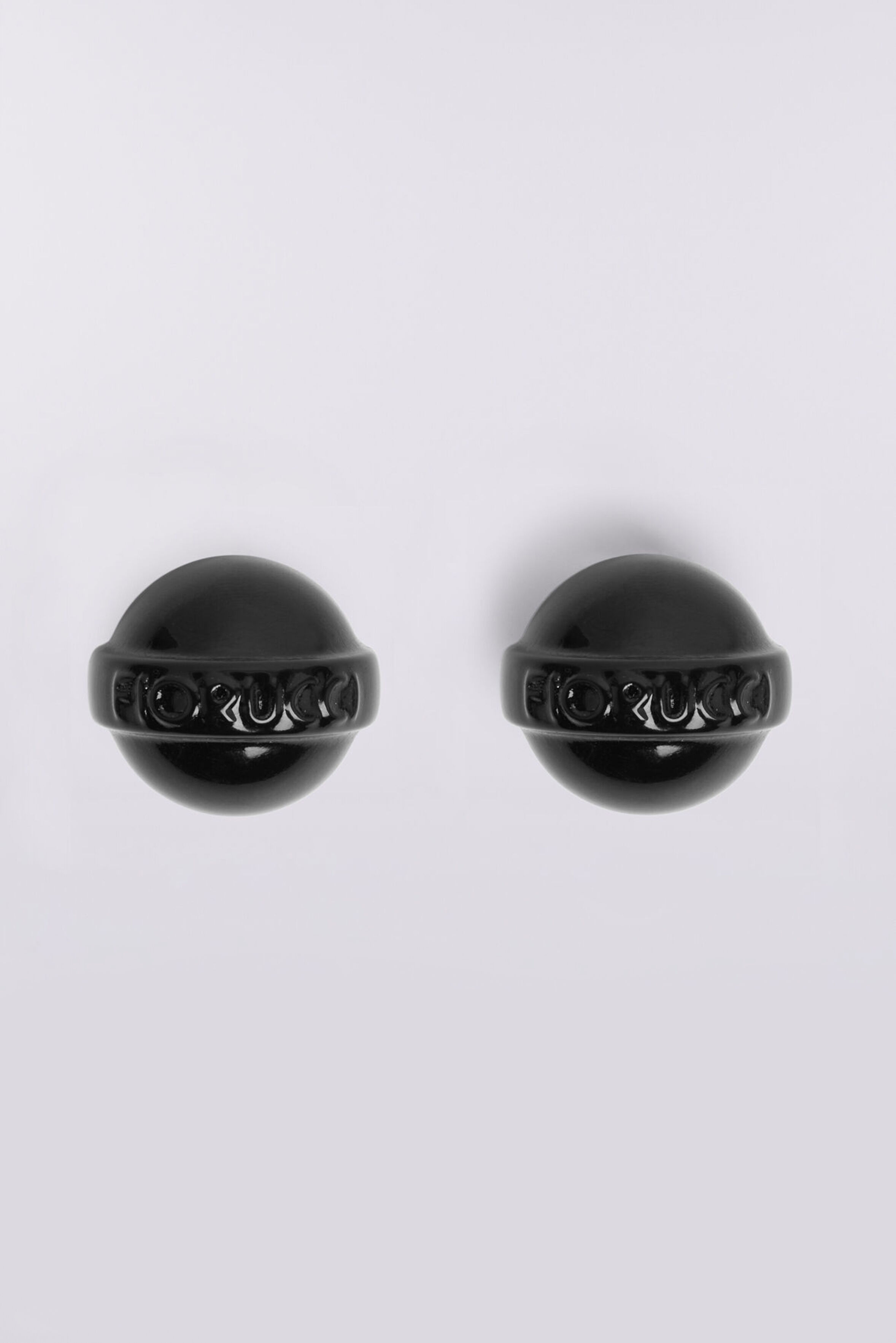 Mini Lollipop Earrings Black