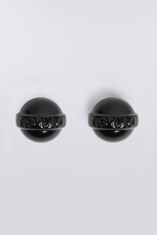 Mini Lollipop Earrings Black