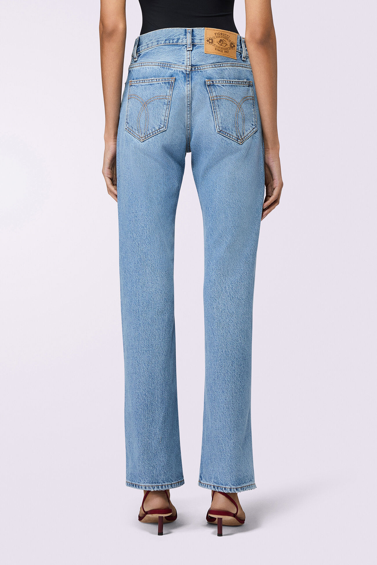 Straight Fit Jeans Light Blue