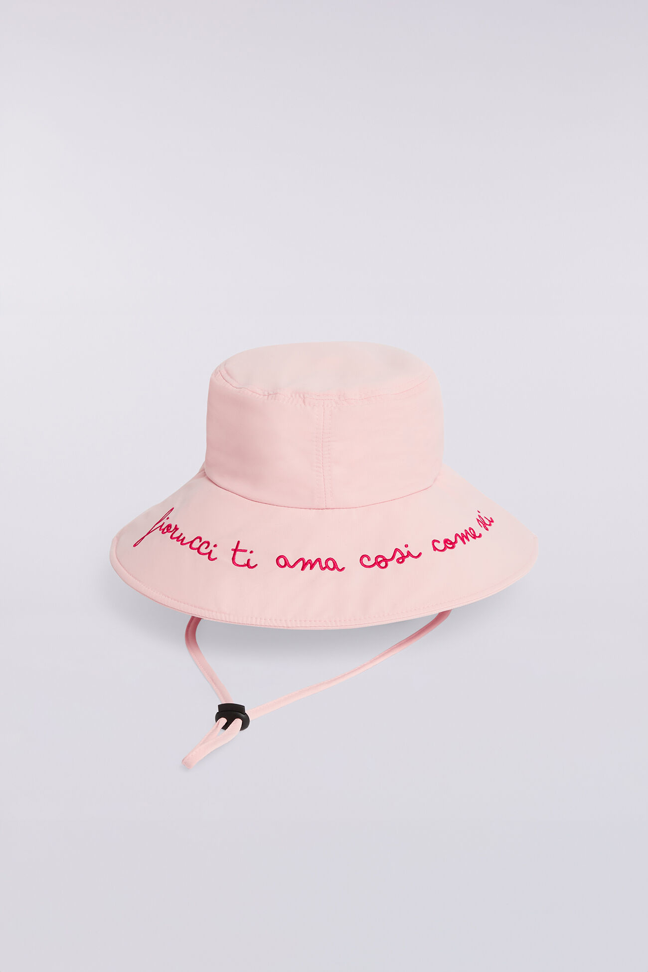Embroidered Bucket Hat Pink