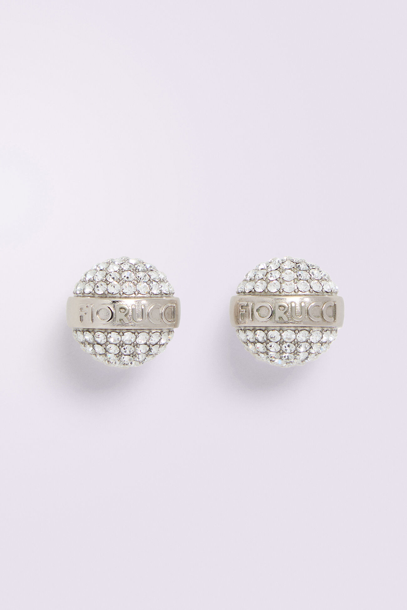 Crystal Mini Lollipop Earrings Silver