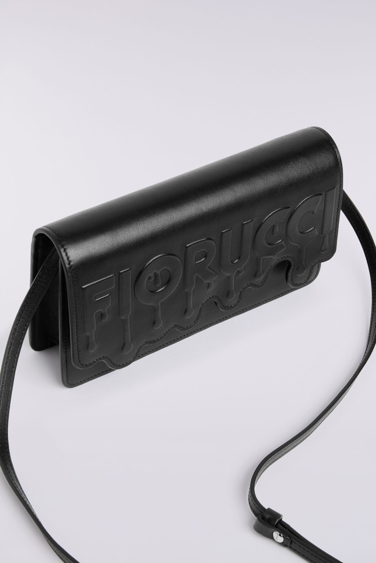 Melted Leather Bag Black