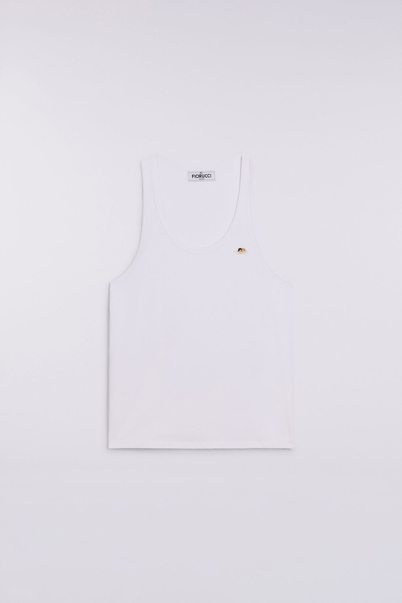 Angels Patch Tank Top White