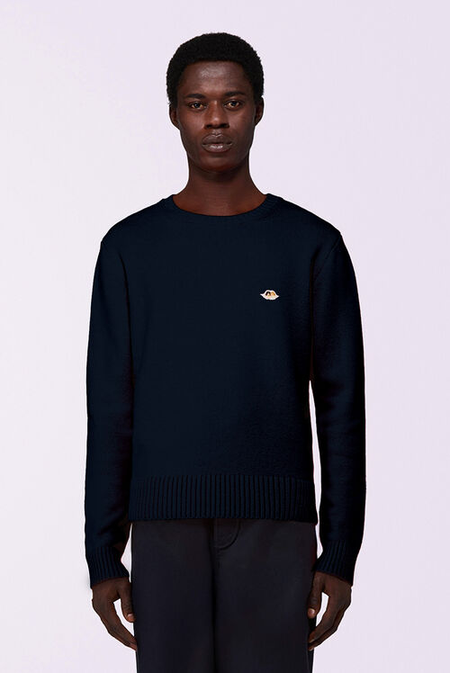 Angels Patch Knit Jumper Navy