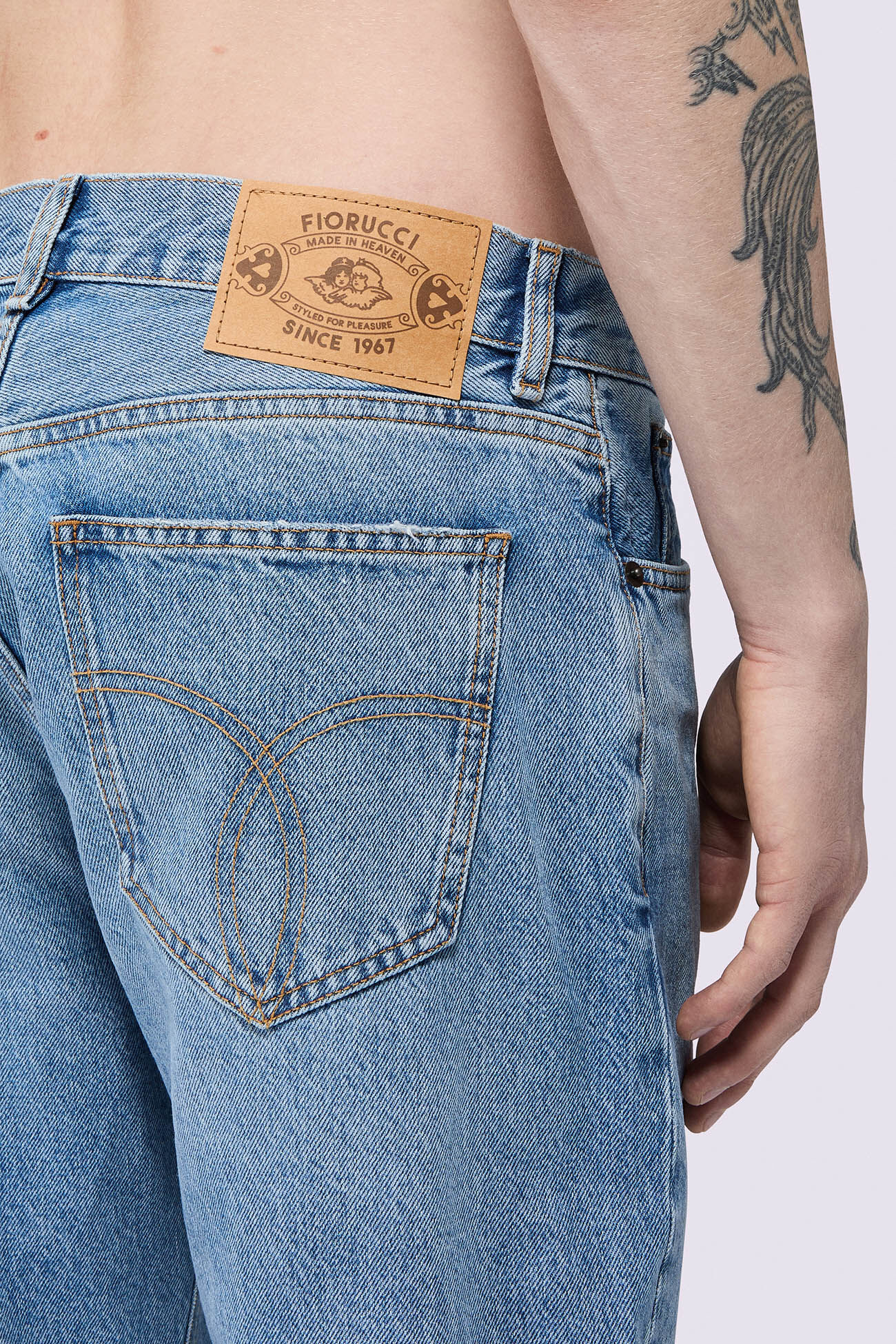 Straight Fit Jeans Light Blue