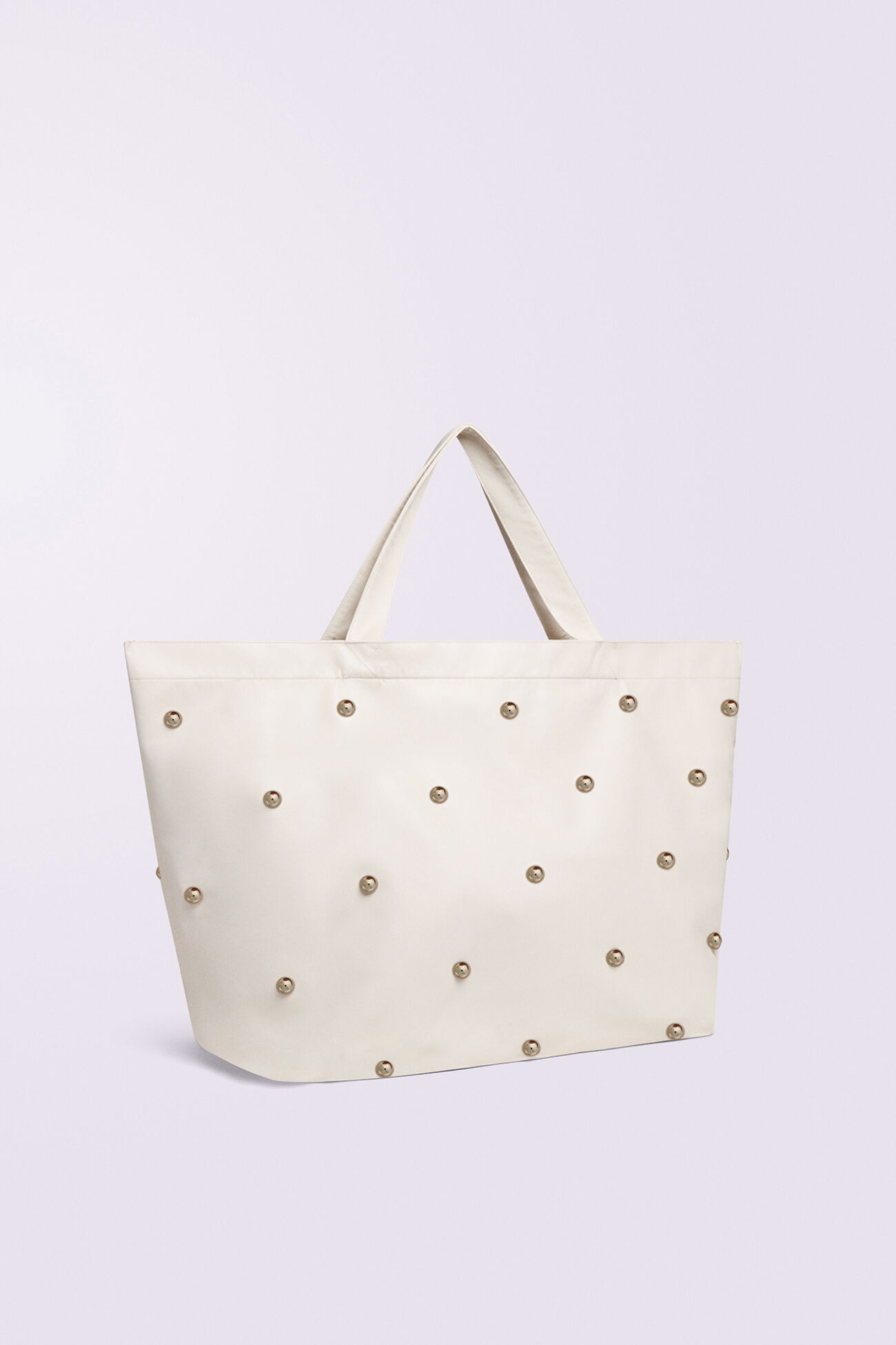 Stud Tote Bag Off White