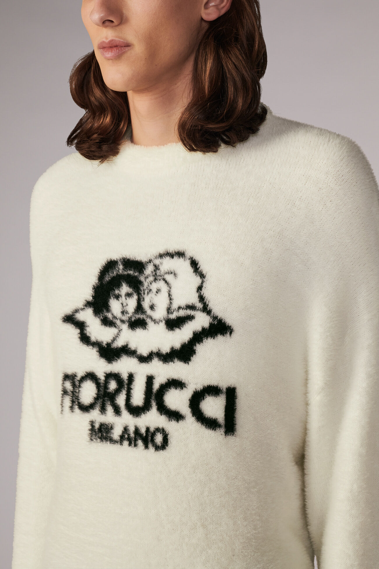 Unisex Milano Angels Knit Jumper White