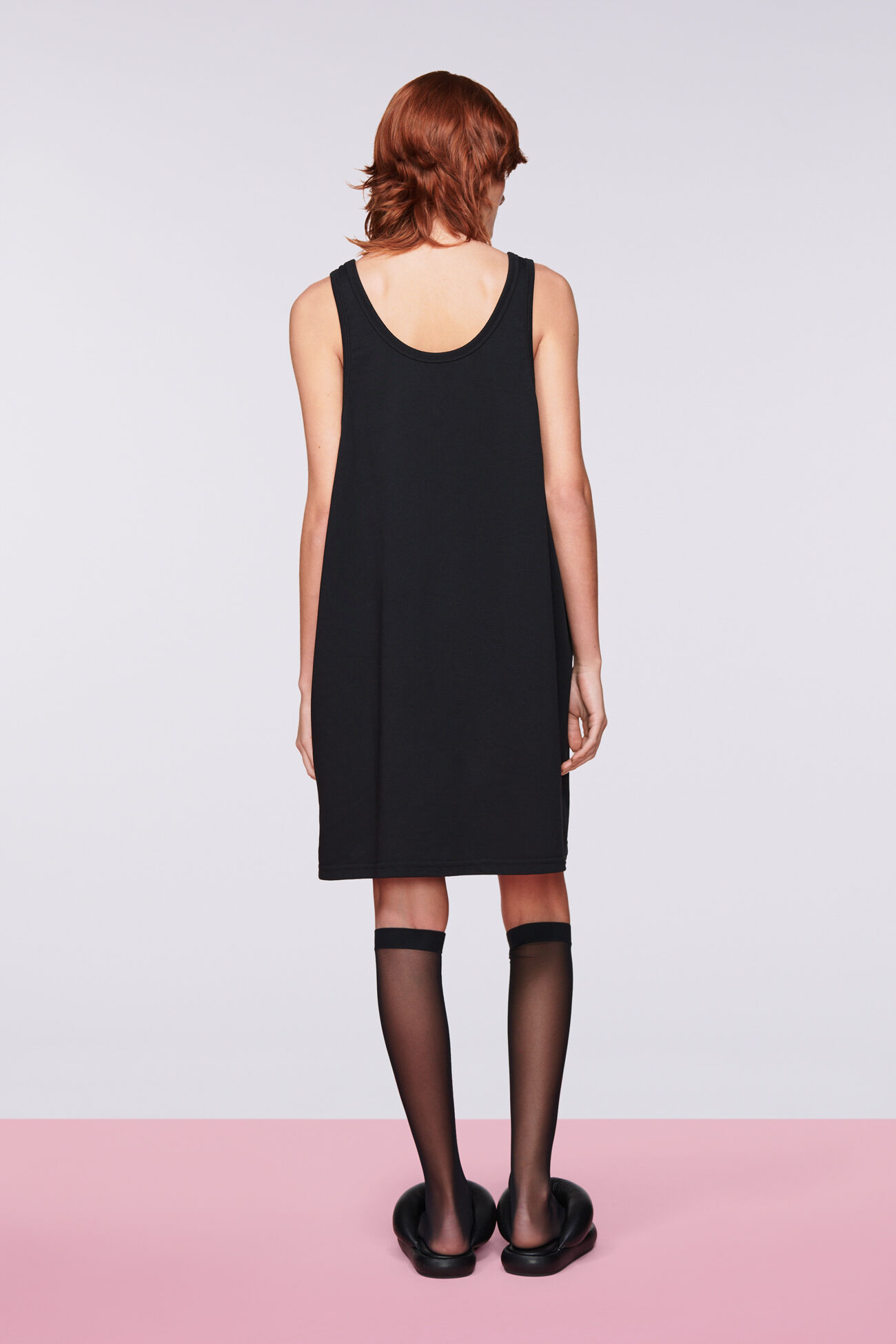 Cherry Mouth Graphic Mini Dress Black