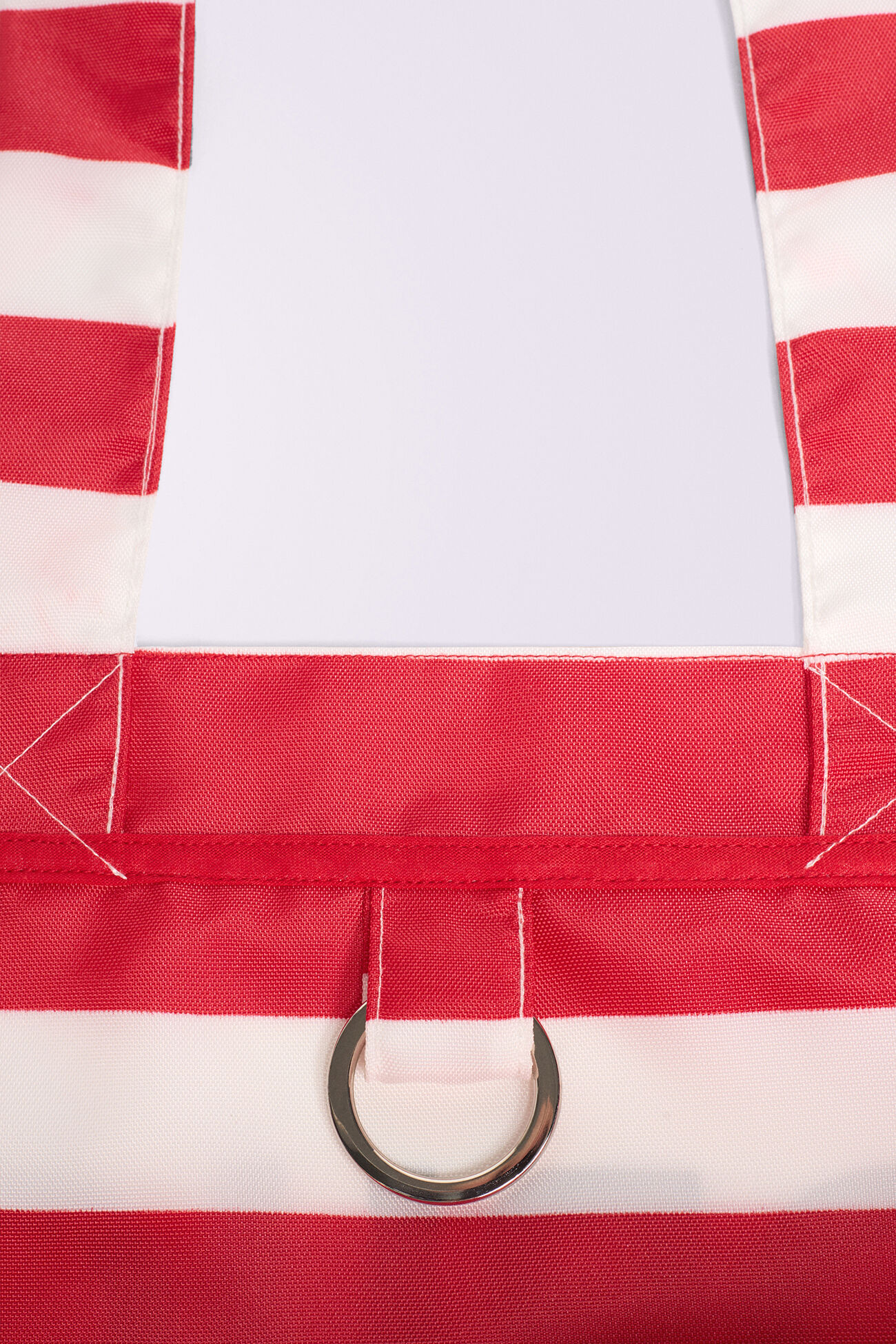 Stripe Logo Tote Bag Red