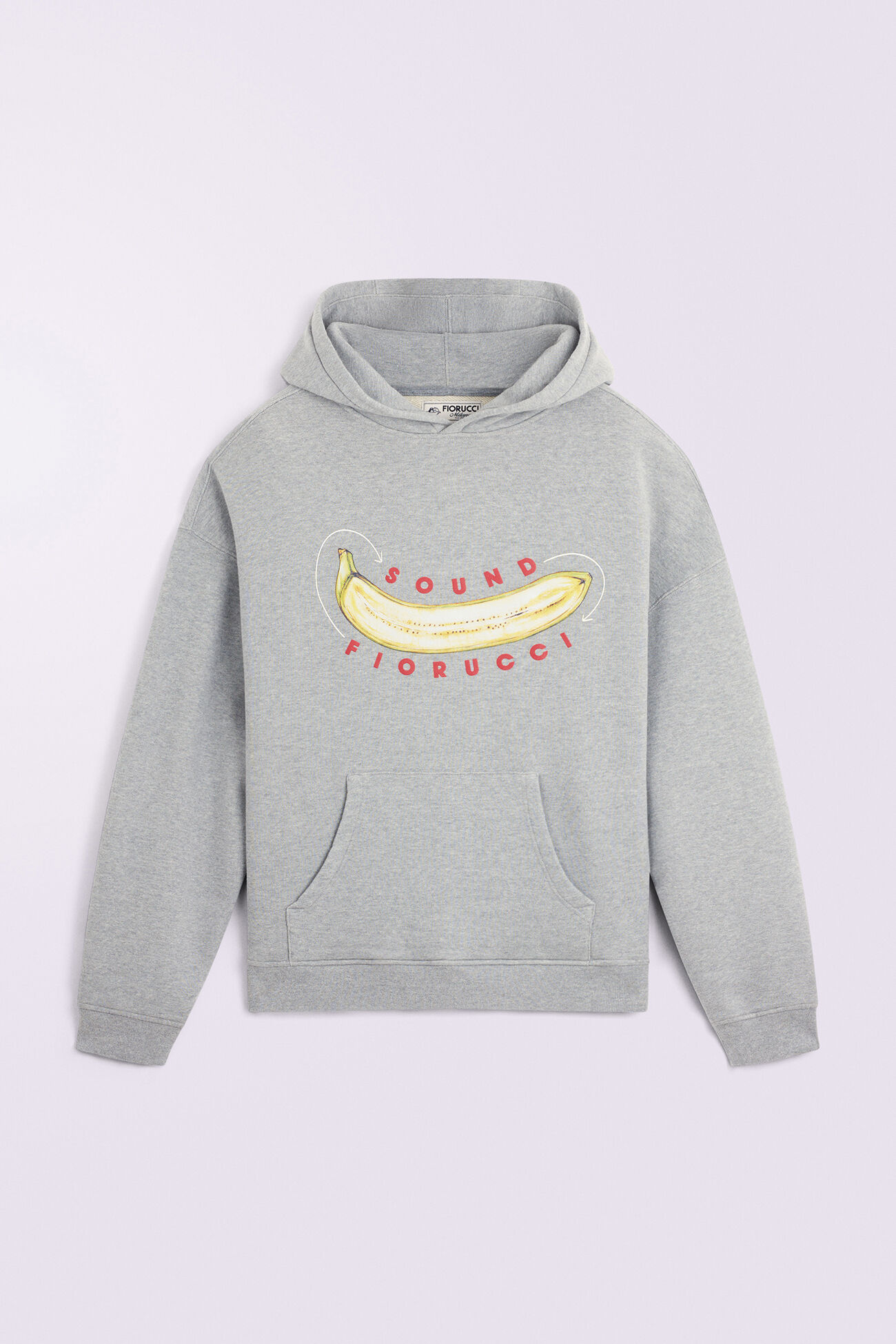 Unisex Banana Sound Hoodie Grey